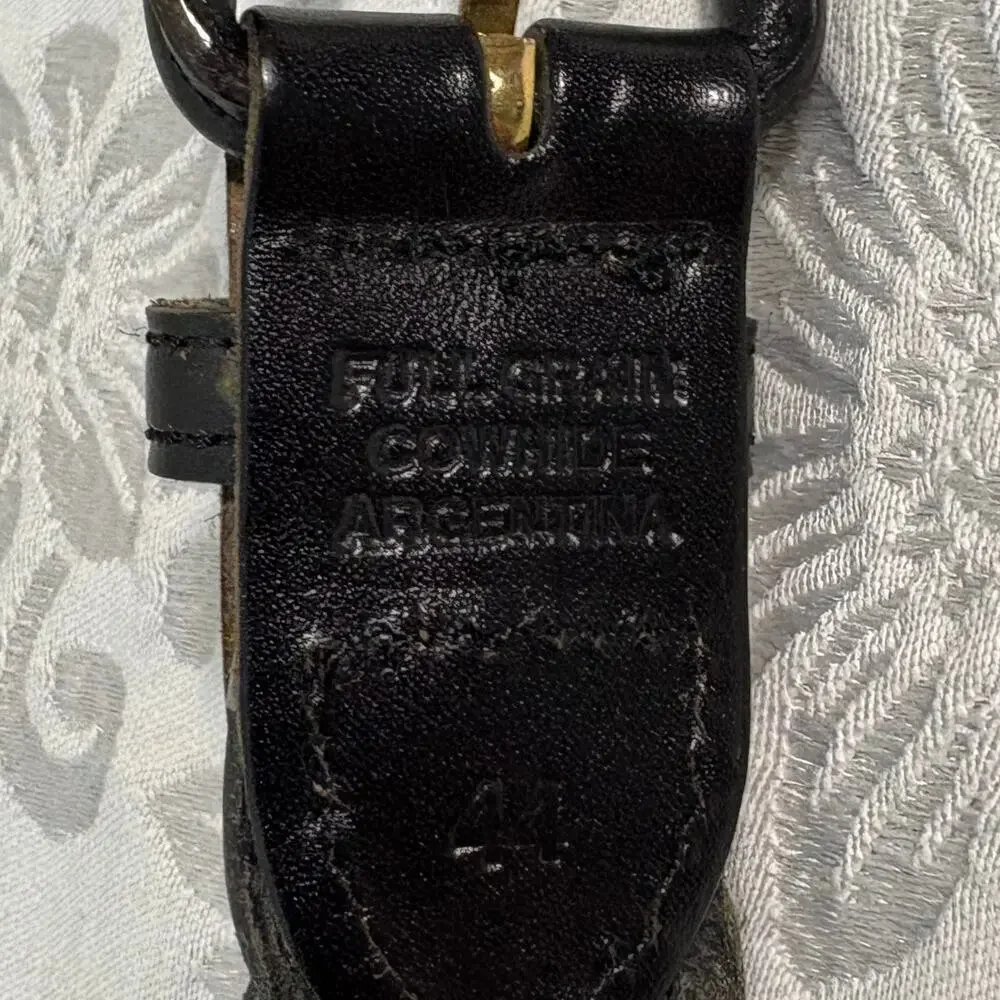 Braided Women’s Leather Belt Black Sz 44 Cowgirl Edgy Alternative Western Y2K